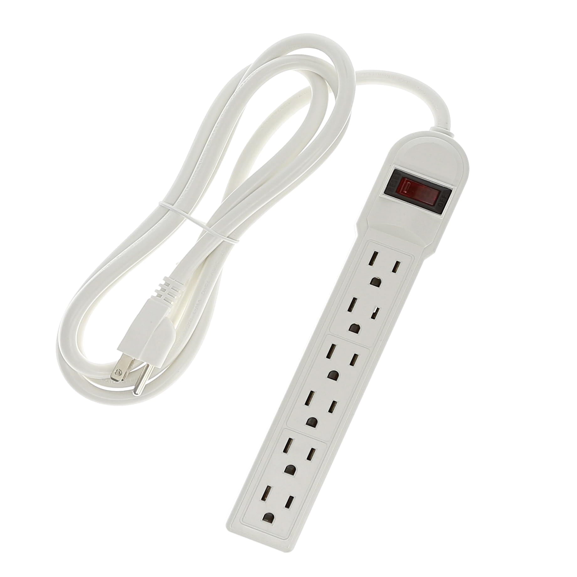 6-Outlet Surge Protector 14AWG/3, 15A, 90J 6-Outlet Surge Protector 14AWG/3, 15A, 90J